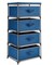 4-Tier Drawer Bedroom Dresser, Clothes Organiser, Fabric Storage Tower for Clothing, Linens, Closet, Simple Assembly, Long-Lasting Materials (Navy Blue, Tall, 16.5x13.2x33.4 in)